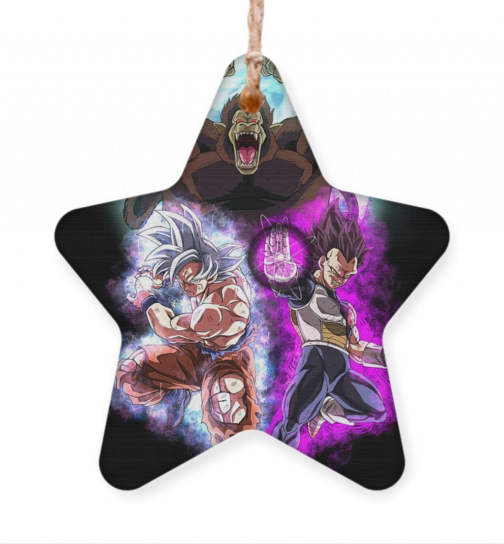 1 goku mui and ego vegeta lac lac - Anime Ornaments