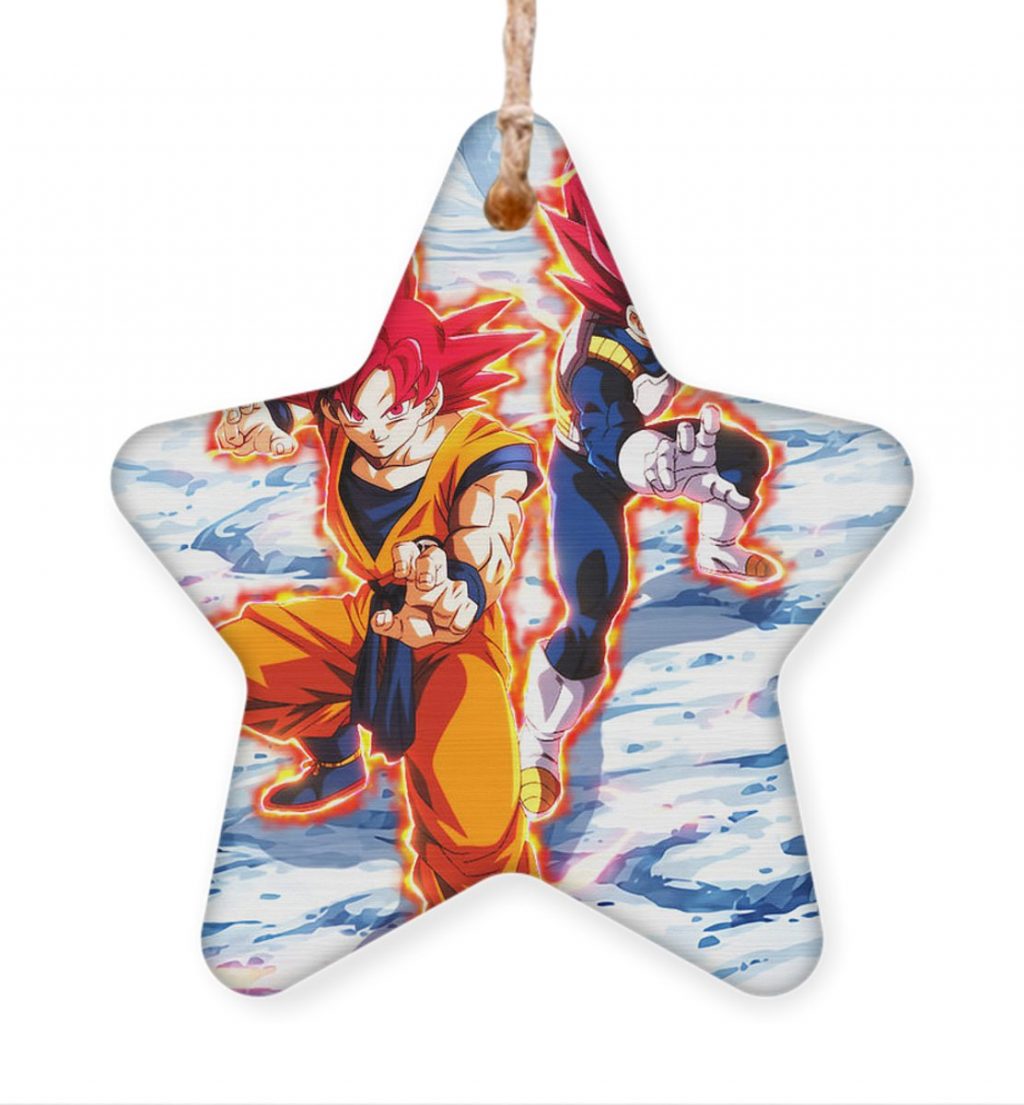 super saiyan god goku and vegeta lac lac - Anime Ornaments